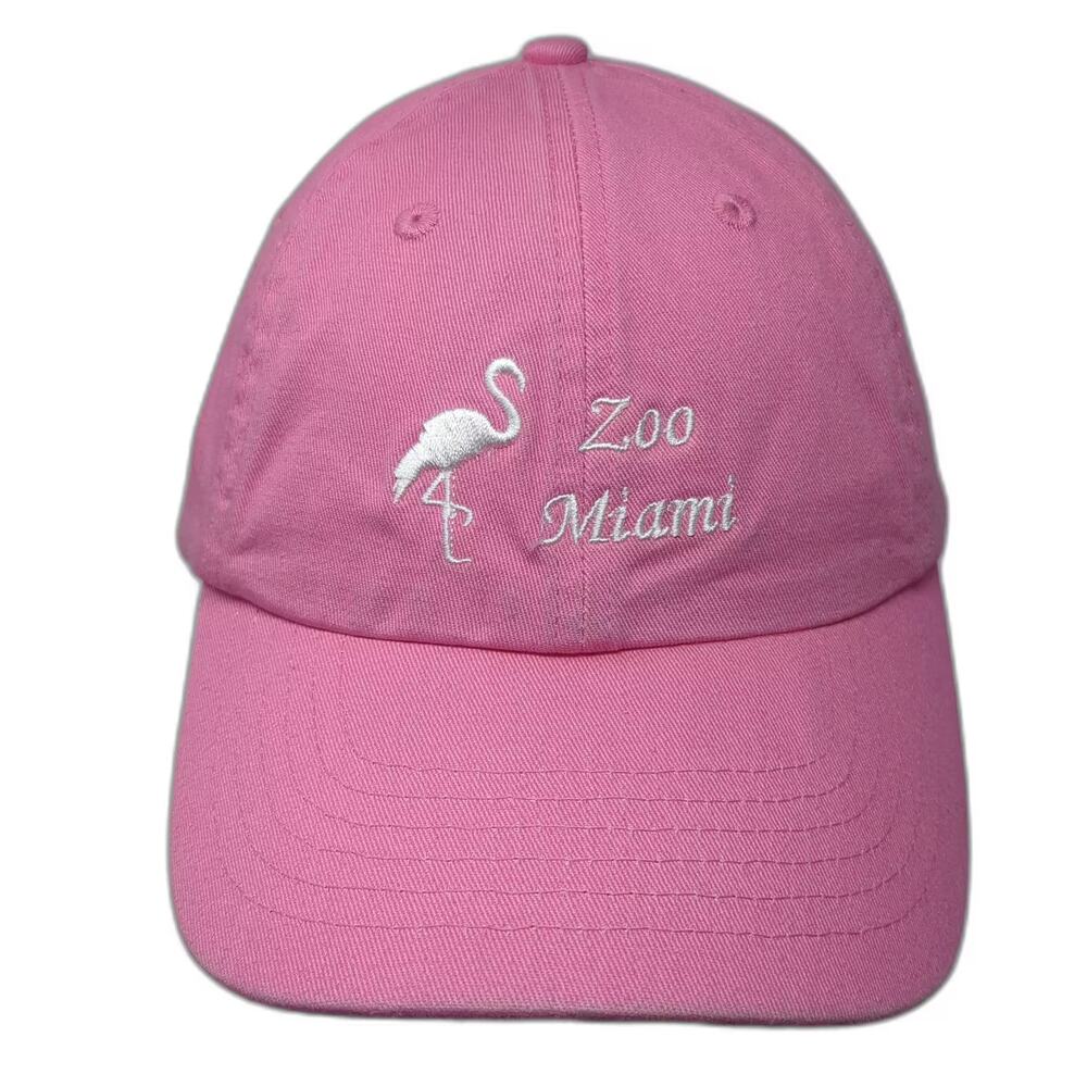 Royal Resortwear Zoo Miami Flamingo Pink Baseball Cap Strapback Hat OS Cotton